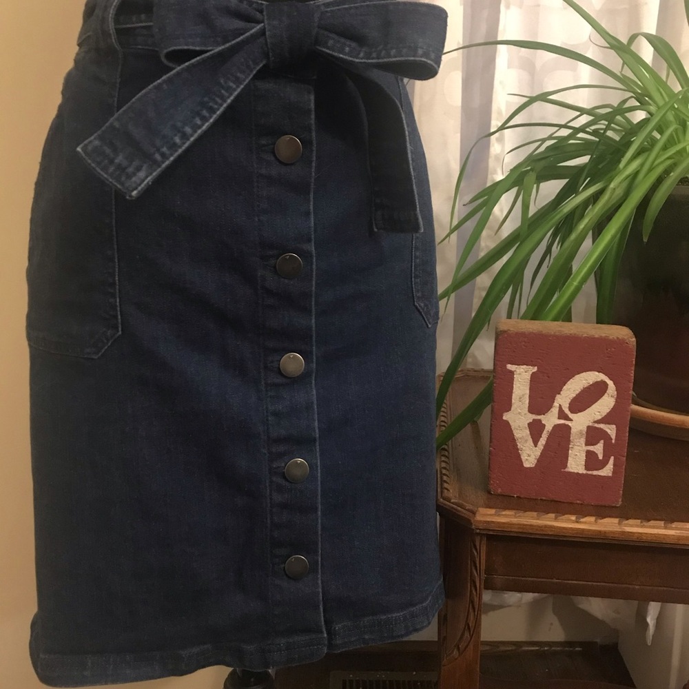 Button up Jean skirt